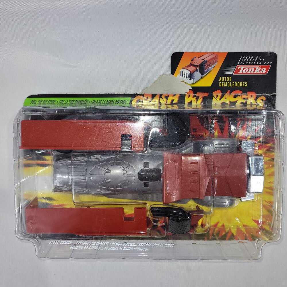 Crash Pit Racers Steel Demon Vintage 1996 Pull Car by Tonka